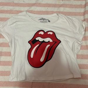 Rolling Stones Cropped T-Shirt